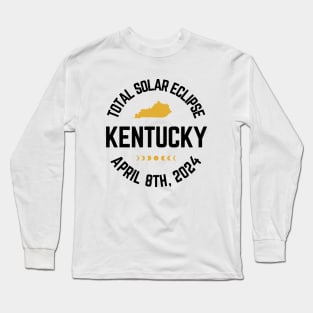 Kentucky total Solar eclipse 8th April 2024 Long Sleeve T-Shirt